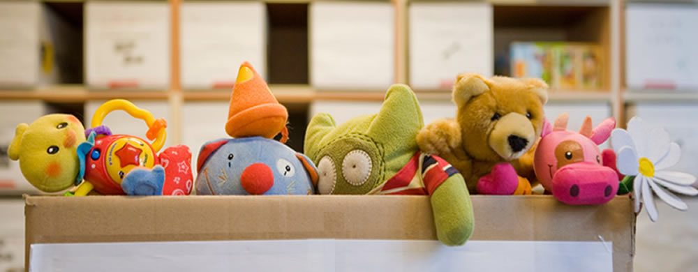 Des jouets prêts à être adopté