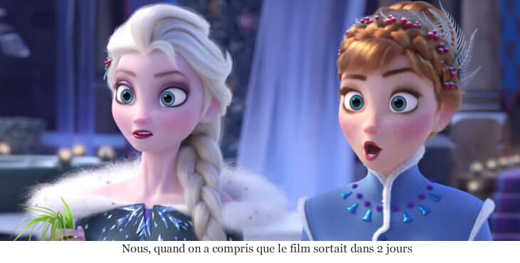 Le générateur d'excuses pour échapper à La Reine des Neiges II