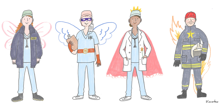 Des dessins pour nos héros