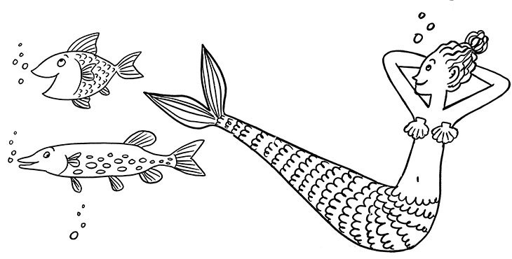 Nos poissons d'avril à colorier