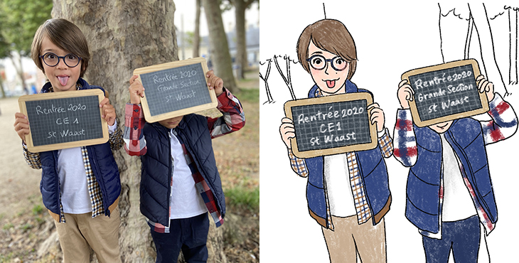 Concours : Kanako redessine votre photo de rentrée !