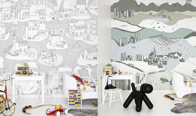 Papier peint à colorier Mr Perswall pour les enfants