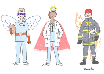 Des dessins pour nos héros