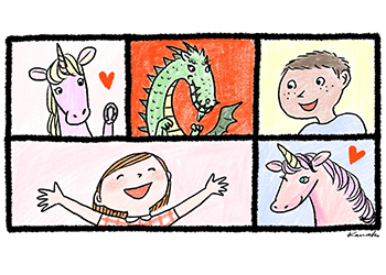 Conférence avec une licorne