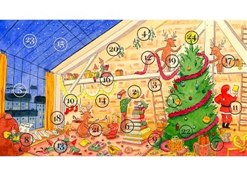 Le calendrier de l'avent des histoires avec l'école des loisirs